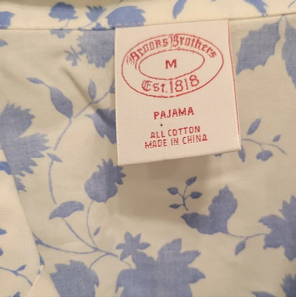 Brooks Brothers 100% Cotton Pajama Set - Picture 4 of 5